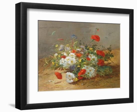 Flower Study-Eugene Henri Cauchois-Framed Giclee Print