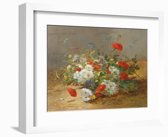 Flower Study-Eugene Henri Cauchois-Framed Giclee Print