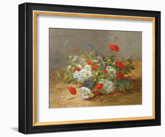 Flower Study-Eugene Henri Cauchois-Framed Giclee Print