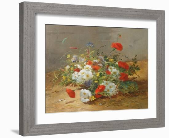 Flower Study-Eugene Henri Cauchois-Framed Giclee Print