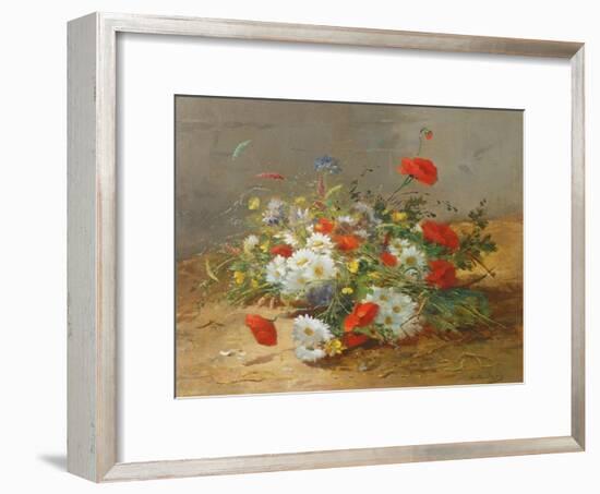 Flower Study-Eugene Henri Cauchois-Framed Giclee Print