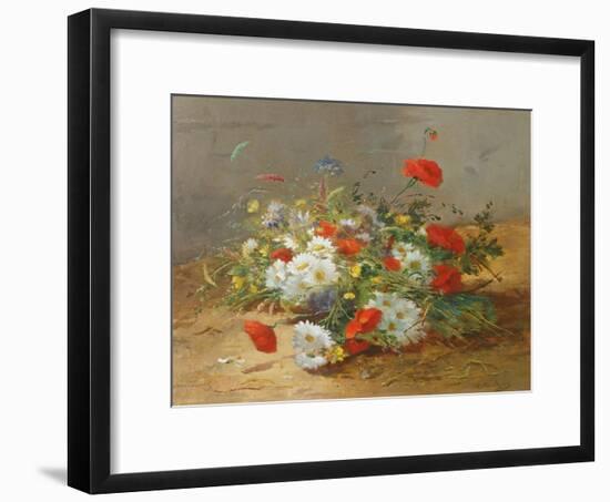 Flower Study-Eugene Henri Cauchois-Framed Giclee Print