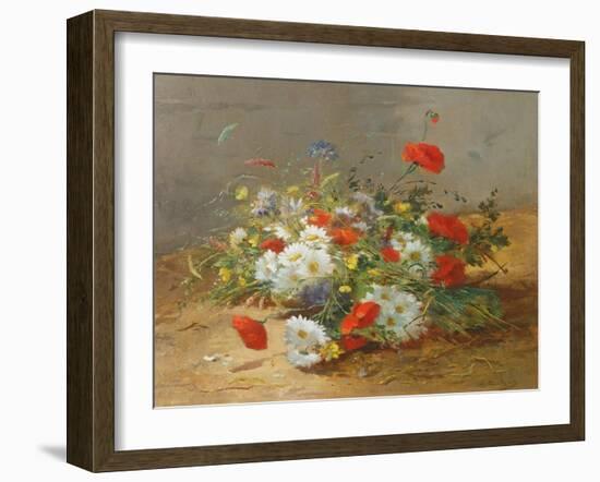 Flower Study-Eugene Henri Cauchois-Framed Giclee Print