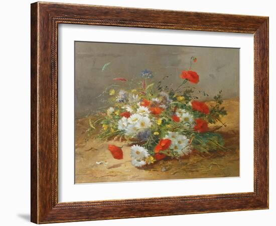 Flower Study-Eugene Henri Cauchois-Framed Giclee Print