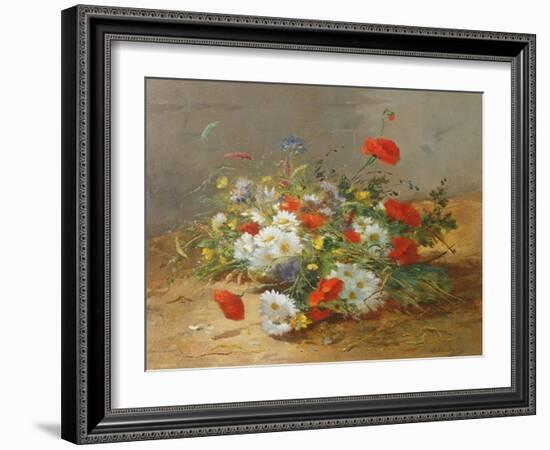 Flower Study-Eugene Henri Cauchois-Framed Giclee Print