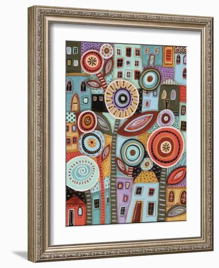 Flower Town 1-Karla Gerard-Framed Giclee Print