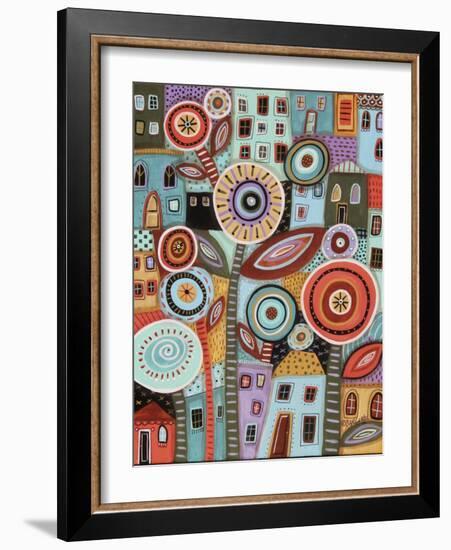 Flower Town 1-Karla Gerard-Framed Giclee Print