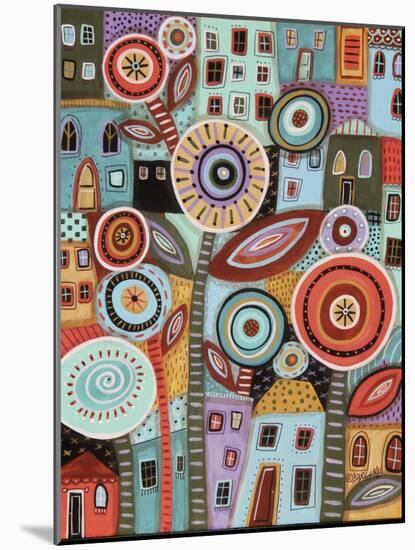 Flower Town 1-Karla Gerard-Mounted Giclee Print