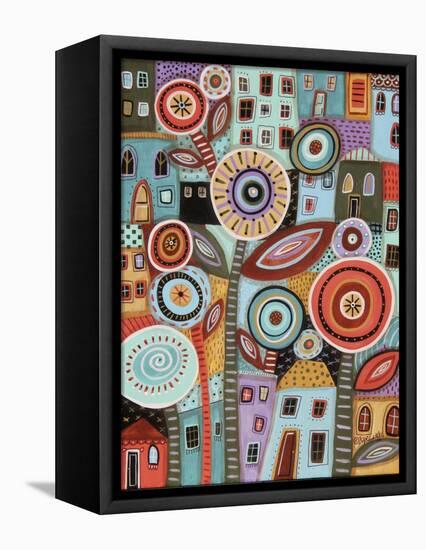 Flower Town 1-Karla Gerard-Framed Premier Image Canvas