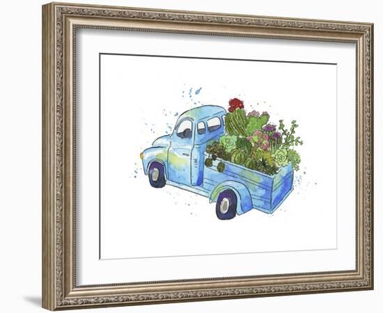 Flower Truck I-Catherine McGuire-Framed Art Print