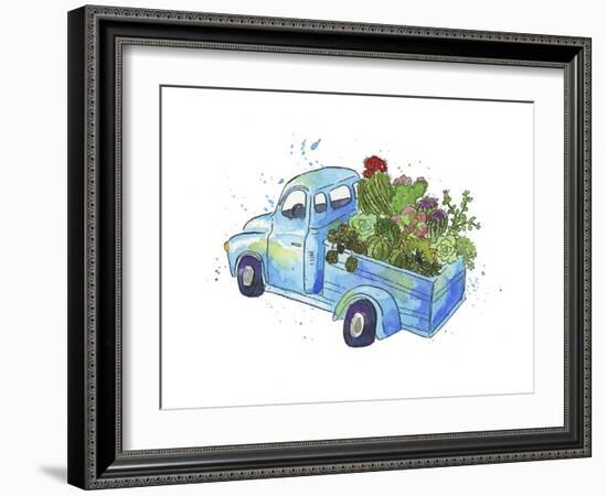 Flower Truck I-Catherine McGuire-Framed Art Print