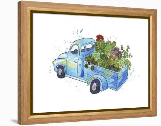 Flower Truck I-Catherine McGuire-Framed Stretched Canvas