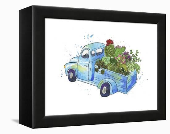 Flower Truck I-Catherine McGuire-Framed Stretched Canvas