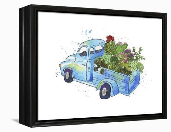 Flower Truck I-Catherine McGuire-Framed Stretched Canvas