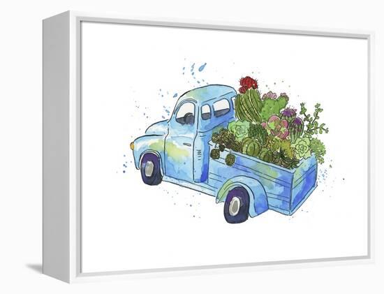 Flower Truck I-Catherine McGuire-Framed Stretched Canvas