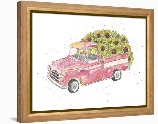 Flower Truck III-Catherine McGuire-Framed Stretched Canvas