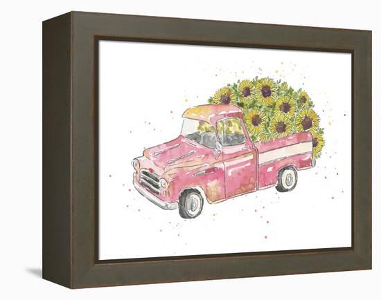 Flower Truck III-Catherine McGuire-Framed Stretched Canvas