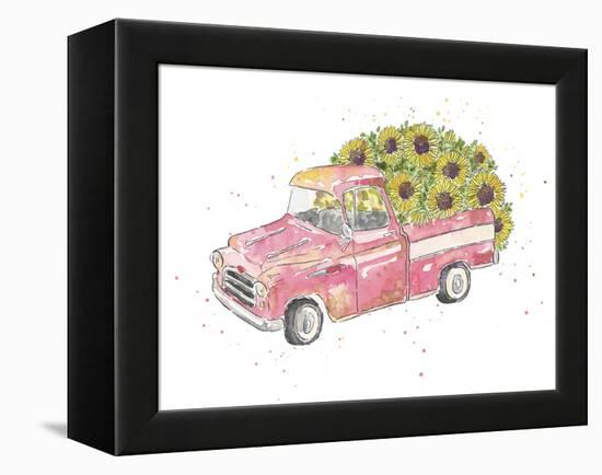 Flower Truck III-Catherine McGuire-Framed Stretched Canvas