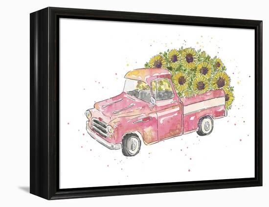 Flower Truck III-Catherine McGuire-Framed Stretched Canvas