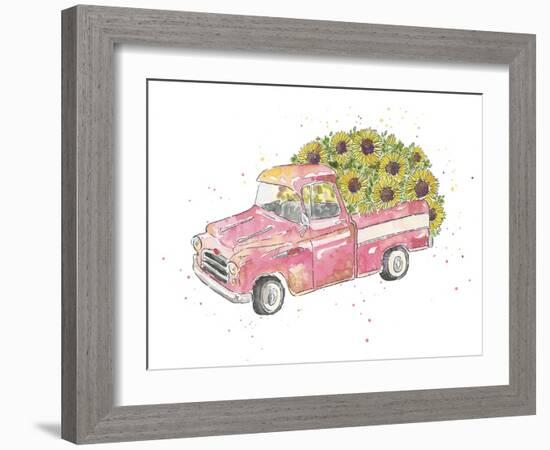 Flower Truck III-Catherine McGuire-Framed Art Print