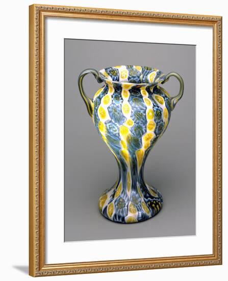 Flower Vase with Murrine, 1910-1920, Italy-null-Framed Giclee Print