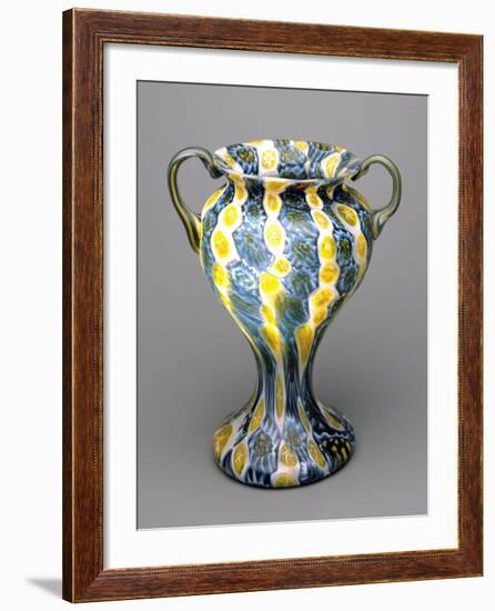 Flower Vase with Murrine, 1910-1920, Italy-null-Framed Giclee Print