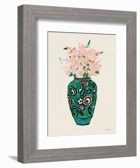 Flower Vase with Pattern II-Stellar Design Studio-Framed Premium Giclee Print