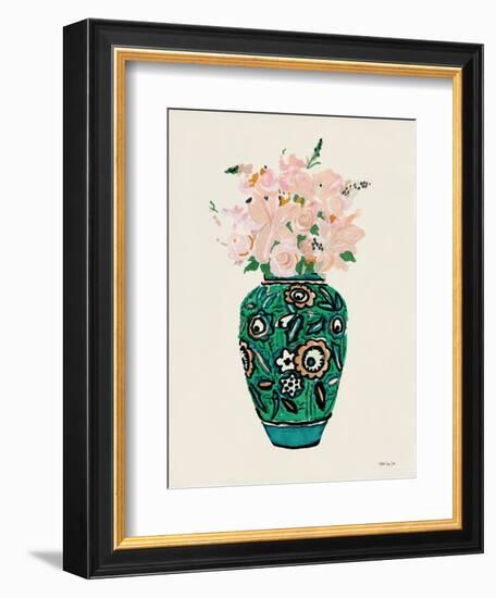 Flower Vase with Pattern II-Stellar Design Studio-Framed Premium Giclee Print