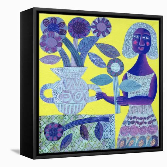 Flower Vase-Hilke Macintyre-Framed Premier Image Canvas