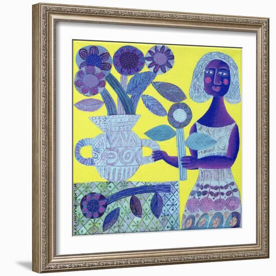 Flower Vase-Hilke Macintyre-Framed Giclee Print