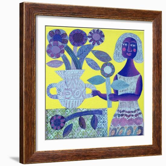 Flower Vase-Hilke Macintyre-Framed Giclee Print