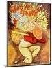 Flower Vendor (Vendedora de Flores)-Diego Rivera-Mounted Art Print
