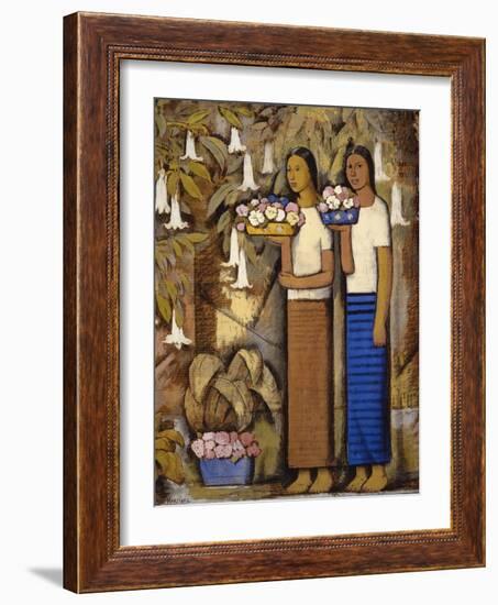 Flower Vendors-Alfredo Ramos Martinez-Framed Art Print