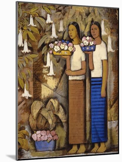 Flower Vendors-Alfredo Ramos Martinez-Mounted Art Print