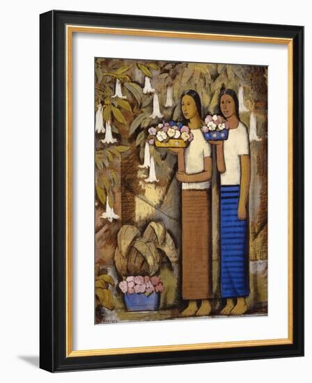 Flower Vendors-Alfredo Ramos Martinez-Framed Art Print