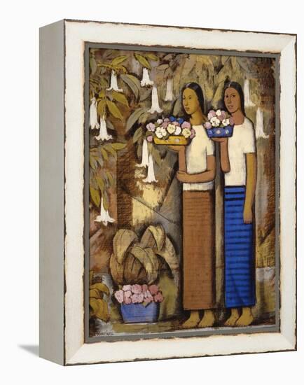 Flower Vendors-Alfredo Ramos Martinez-Framed Stretched Canvas