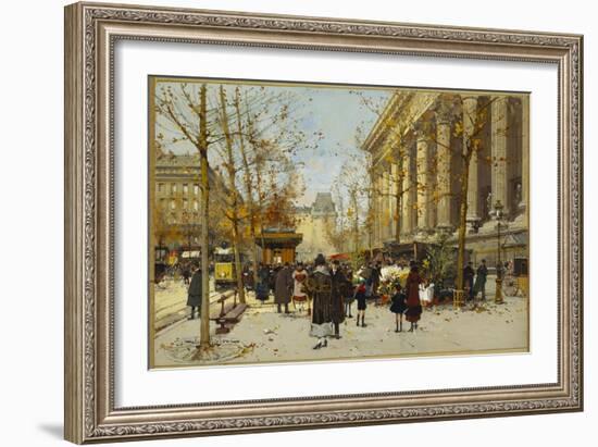 Flower Walk-Eugene Galien-Laloue-Framed Giclee Print