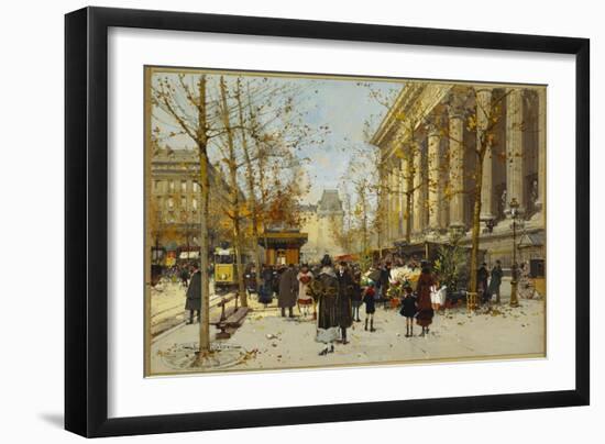 Flower Walk-Eugene Galien-Laloue-Framed Giclee Print