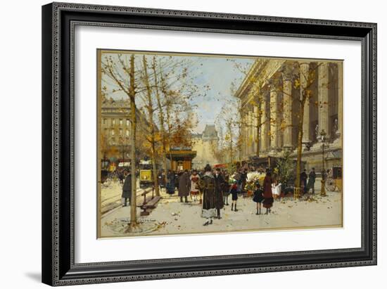 Flower Walk-Eugene Galien-Laloue-Framed Giclee Print