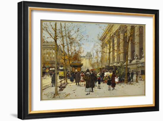 Flower Walk-Eugene Galien-Laloue-Framed Giclee Print