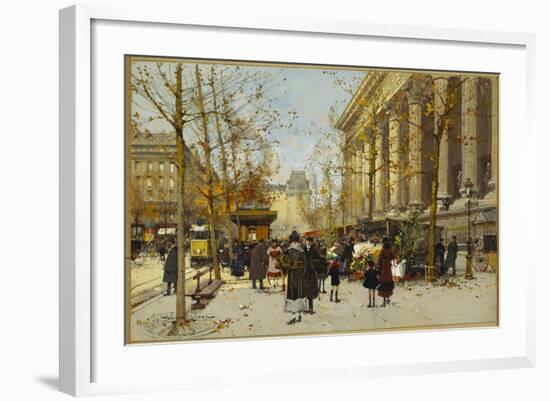 Flower Walk-Eugene Galien-Laloue-Framed Giclee Print