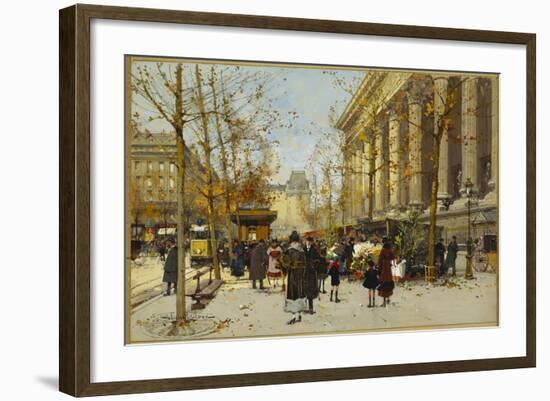 Flower Walk-Eugene Galien-Laloue-Framed Giclee Print