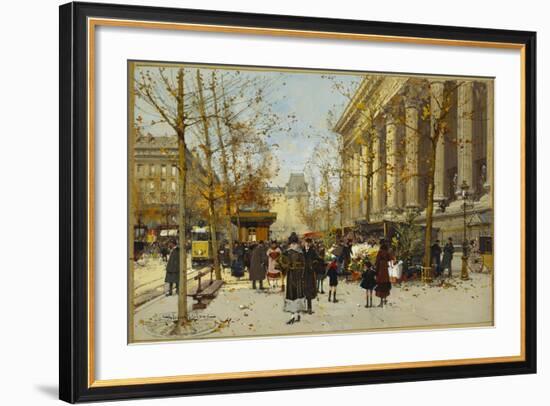 Flower Walk-Eugene Galien-Laloue-Framed Giclee Print