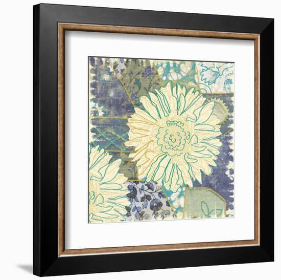 Flower with Fabric-Erin Clark-Framed Art Print