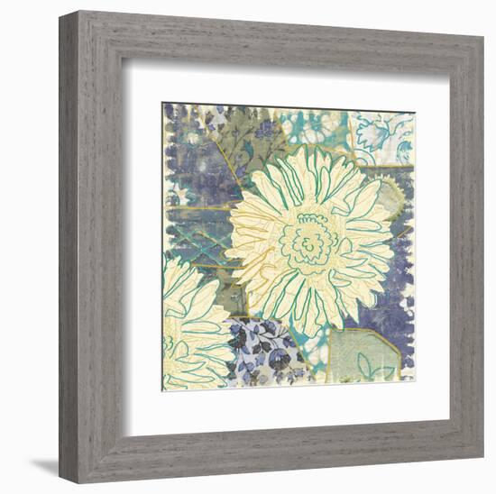 Flower with Fabric-Erin Clark-Framed Art Print