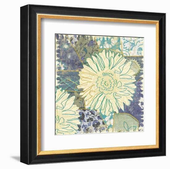 Flower with Fabric-Erin Clark-Framed Art Print