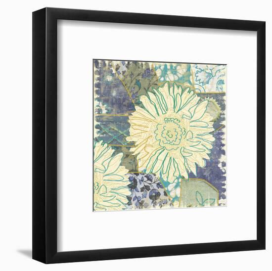 Flower with Fabric-Erin Clark-Framed Art Print