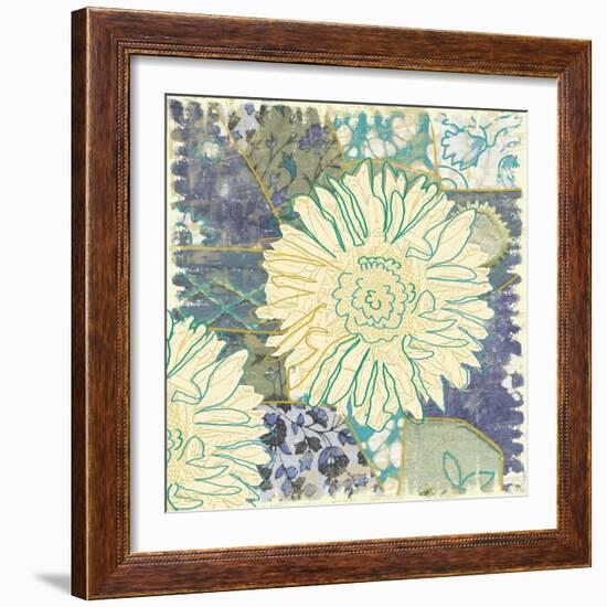 Flower with Fabric-Erin Clark-Framed Giclee Print