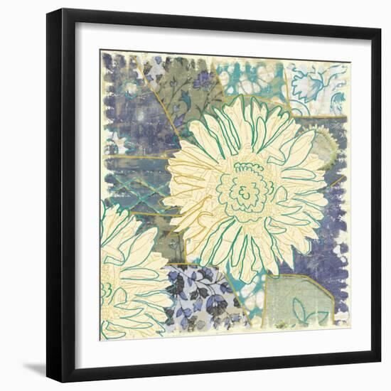 Flower with Fabric-Erin Clark-Framed Giclee Print