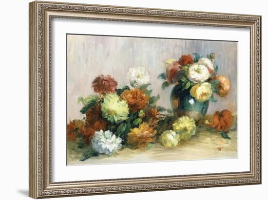 Flower Wreaths, C.1880-Pierre-Auguste Renoir-Framed Giclee Print